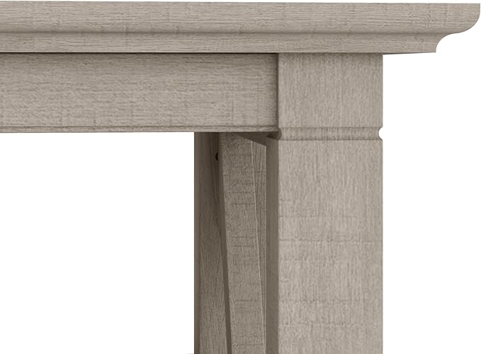 Bush Furniture Key West Coffee Table with Storage in Washed Gray
