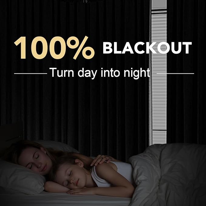 H.VERSAILTEX 100% Blackout Curtains for Bedroom Thermal Insulated Linen Textured Curtains Heat and Full Light Blocking Drapes Living Room Curtains 2 Panel Sets, Black, 52x54 Inch