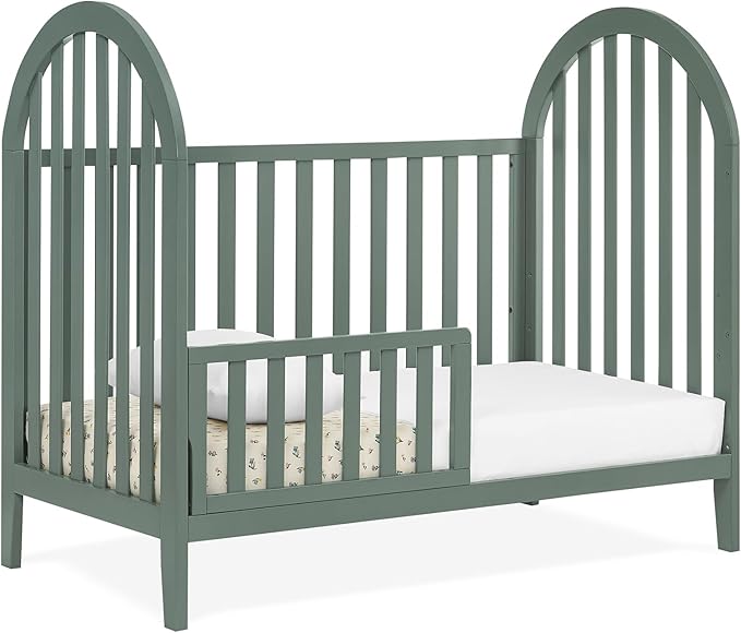Delta Children Milano 4-in-1 Convertible Crib - Greenguard Gold Certified, Grassy Glen
