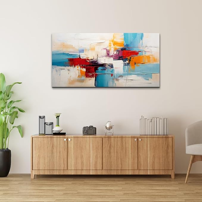 hyidecorart Minimalism Abstract Wall Paintings Large Wall Art For Living Room Canvas Wall Decor For Bedroom Office Decorations Modern Wall Pictures Canvas Artwork Home Decor Poster Ready to Hang