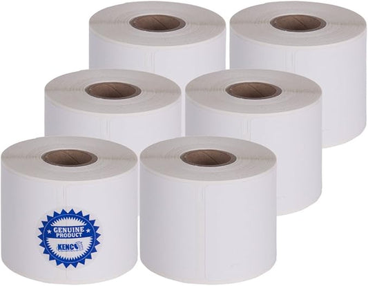 2 1/4in X 4in Name Badge Labels by Kenco, Compatible with Dymo 30857 (6 Pack)