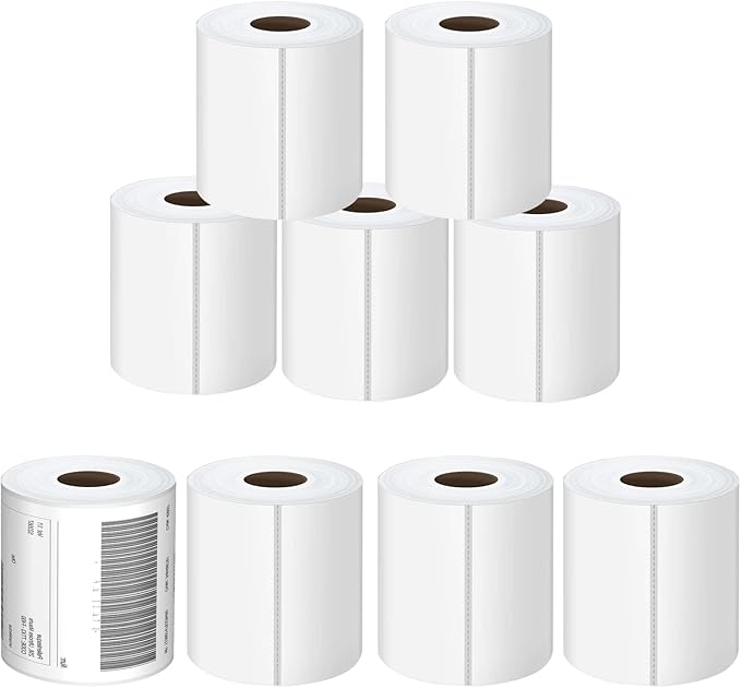 Thermal Labels 4x6 Roll - 10000 Labels, 4x6 Perforated Postage Shipping Label for Rollo, Zebra, MUNBYN and Polono Thermal Printers (NOT for DYMO)