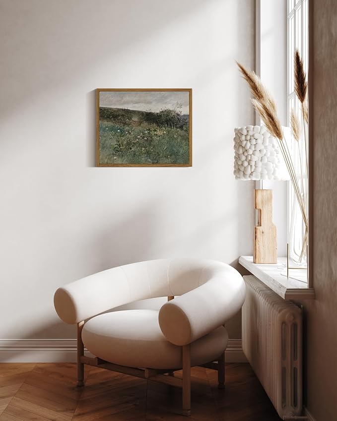 InSimSea Framed Canvas Wall Art, Vintage Decor, Rustic Room Decor, Classical Paintings, Wall Art Prints for Home, Kitchen, Farmhouse, Bathroom, 9"x11"