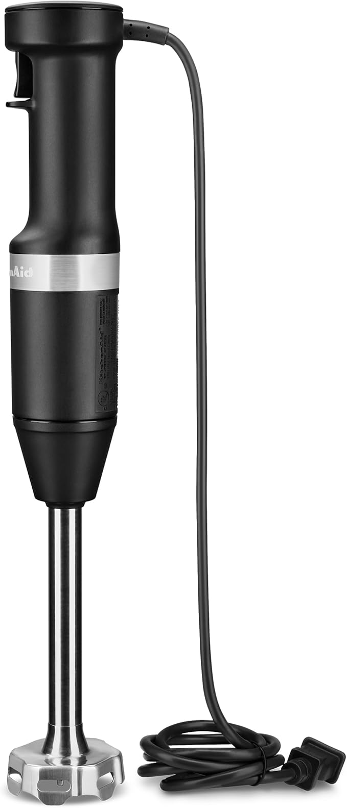 KitchenAid Variable Speed Corded Hand Blender with Accessories, Black Matte, KHBV83BM