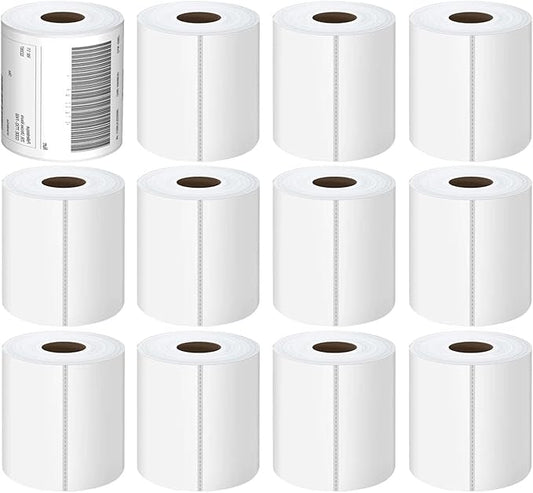 4x6 Thermal Labels - 3000 Labels, Industrial, Direct Thermal, Perforated, Postage, Shipping, Compatible with Zebra, MUNBYN, Polono, USPS, UPS, FedEx, DHL, Amazon, eBay & PAYPAL