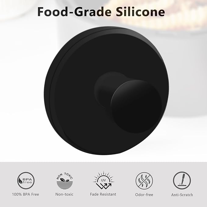 Air Fryer Liner Silicone Magnets 8Pcs, High Temp Resistant Parchment Paper Holder for Magnetic Air Fryers, Secures Disposable Paper Liner Safely, Prevents Burning & Food Covering (8pcs)