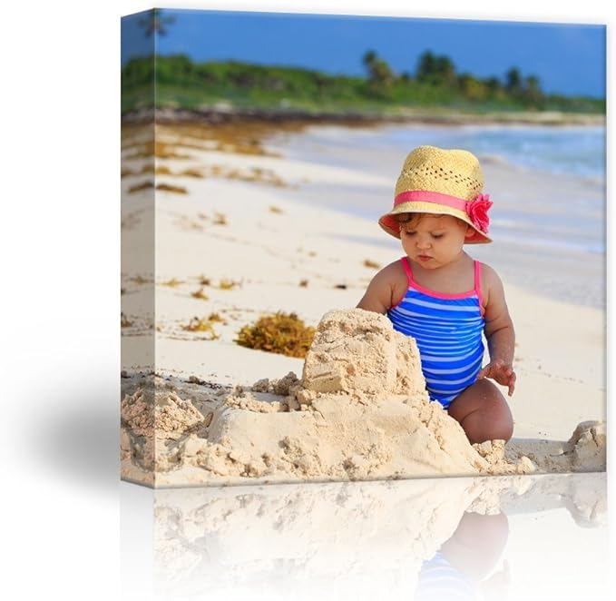 wall26 Personalized Photo to Canvas Print Wall Art - Custom Your Photo On Canvas Wall Art - Digitally Printed (12" x 12")