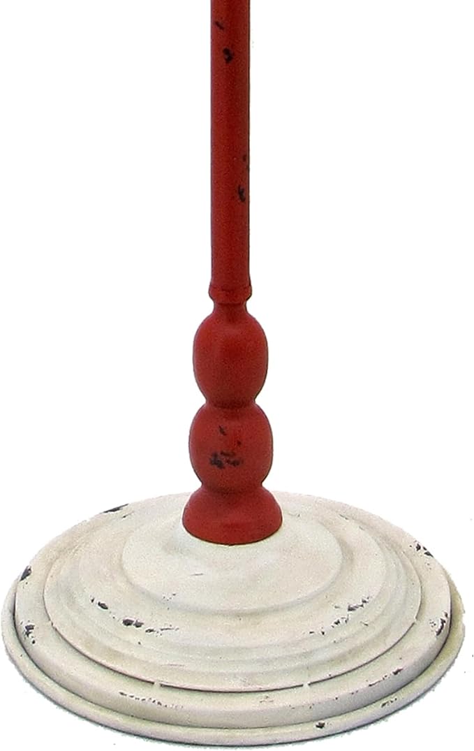 42" Tall Metal Standing Santa's Mail Christmas Mailbox with Light-up LED Wreath (White Top)