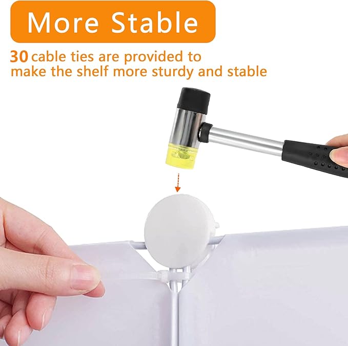 AWTATOS Shoe Rack, 8 Tier Shoe Storage Cabinet with Door, 32 Pair Shoe Organizer Shelves for Closet Hallway Bedroom Entryway, White