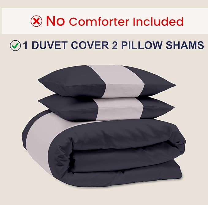 Kotton Culture 3 Pc California King Size Duvet Cover Set -100% Egyptian Cotton Sateen 600 Thread Count Ultra Soft Premium Durable Comforter Cover Zipper Closure & Corner Ties (Dashing Grey,104"x98")