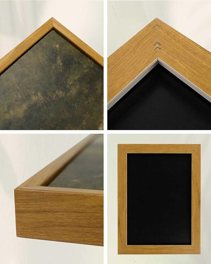 InSimSea Framed Canvas Wall Art Vintage Decor, The Vast Grassland Wall Art Room Decor, Classical Scenery Oil Painting Wall Artwork, Home Wall Decoration for Bedroom Living Room Bathroom, 8"x10"