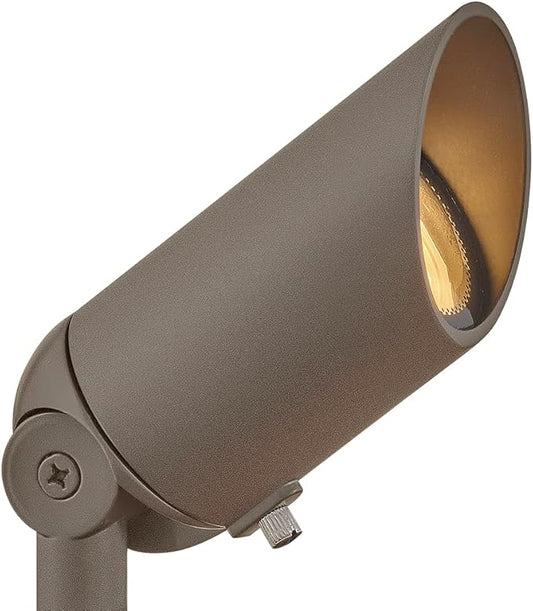 Hinkley Landscape Lighting 1536TXB-LL Spot Light - 4w MR16 LED Blub Included, 12v - Textured Brown Clear Lens