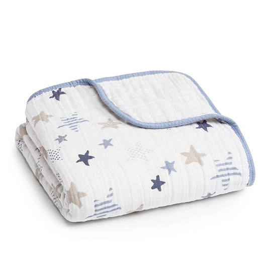 aden + anais Dream Blanket, Boutique Muslin Baby Blankets for Girls & Boys, Ideal Newborn Nursery & Crib Blanket, Unisex Toddler & Infant Bedding, Shower & Registry Gift, Rock Star