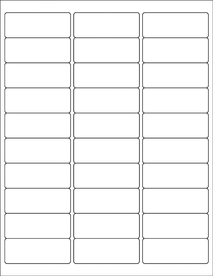 BESTEASY 30-up 500 Sheets 1" X 2-5/8" Address Shipping Labels for Laser and Inkjet Printers, FBA Product Labels (15000 Labels)