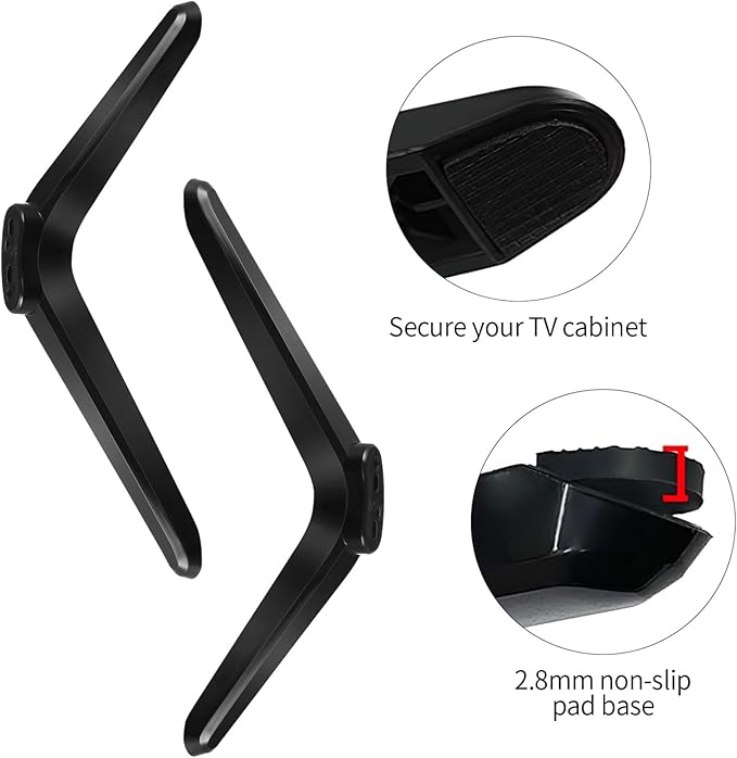 iplusmile Tv Mount Stand Mounting Brackets No Drilling Required Space-Saving Easy Install Tv Desk Stand for Bedroom