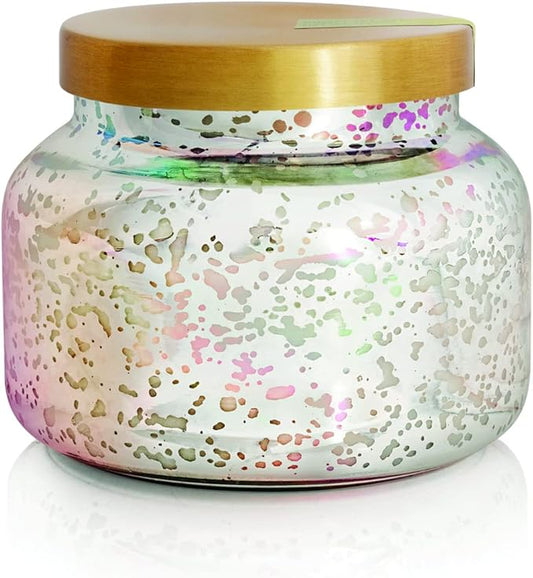 Capri Blue Mercury Iridescent Scented Candles for Home - Long Lasting Decorative Jar Luxury Candles - Gifts for Women & Men - Soy Wax Blend - Aloha Orchid (19 oz)