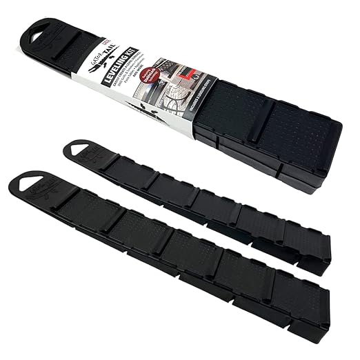 Gator Tail - Leveling Shims for Grill - Plastic Wedges for Smokers, BBQs and Griddles - Cabinet Leveling Blocks- Hard Leveling Wedge - 2 Pack