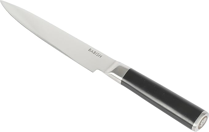 Babish High-Carbon 1.4116 German Steel 8 Inch Full Tang, Forged Carving Kitchen Knife