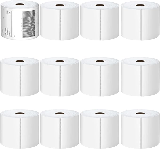 All Purpose Direct Thermal Perforated Postage Shipping Labels - 4x6 Roll, 5400 Labels for Rollo, Zebra, MUNBYN and Polono Thermal Printers (NOT for DYMO)