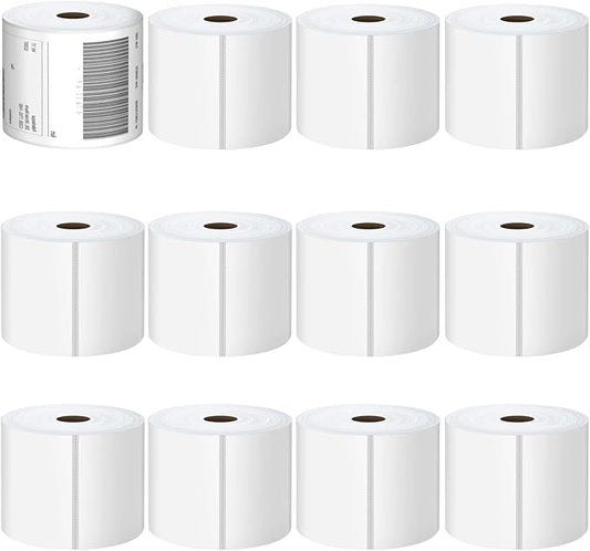 All Purpose Direct Thermal Perforated Postage Shipping Labels - 4x6 Roll, 5400 Labels for Rollo, Zebra, MUNBYN and Polono Thermal Printers (NOT for DYMO)