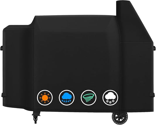 ZBXFCSH Heavy Duty 600D Polyester Cover Compatible with Pit Boss Savannah Onyx Edition,Pit Boss Sportsman 1100, Sportsman 1600, Pro Series 1600, Pro Series 1150,Mahogany Series 1000 Wood Pellet Grill