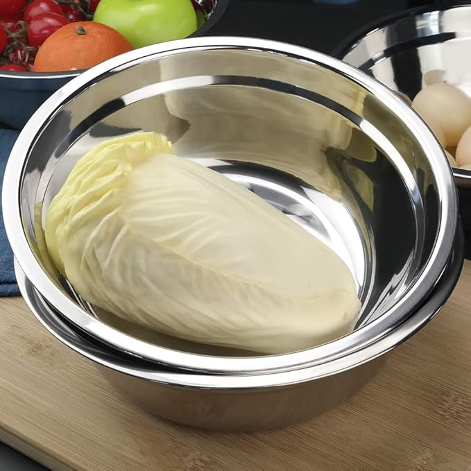 6-Pack Stainless Steel Mixing Bowl, Serving Bowls