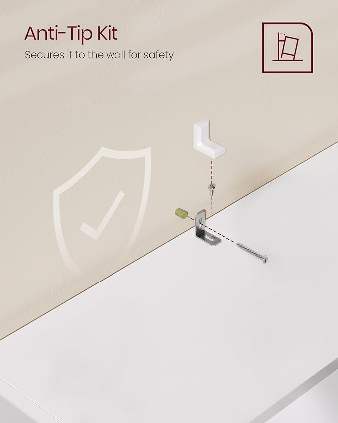 VASAGLE Set of 2 Bookshelves, 30 Inches Wide, 5-Tier Open Bookcases with Adjustable Storage Shelves, Floor Standing Units, Cloud White ULBC175T14-2