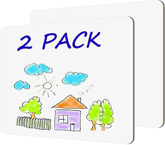 White Board Dry Erase Boards Classroom Pack Mini White Boards 9" x12” Double Sided Personal Whiteboards for Students Teachers School Supplies Lapboards
