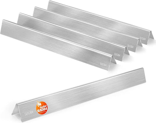 GasSaf 21.5" Grill Flavorizer Bars for Weber Genesis Silver A, 304 Stainless Steel Flavorizer Bars for Spirit 200, E/S200, E/S-210, Spirit 500 (Side Burner Knob), Replacement Parts for Weber 7534 7535