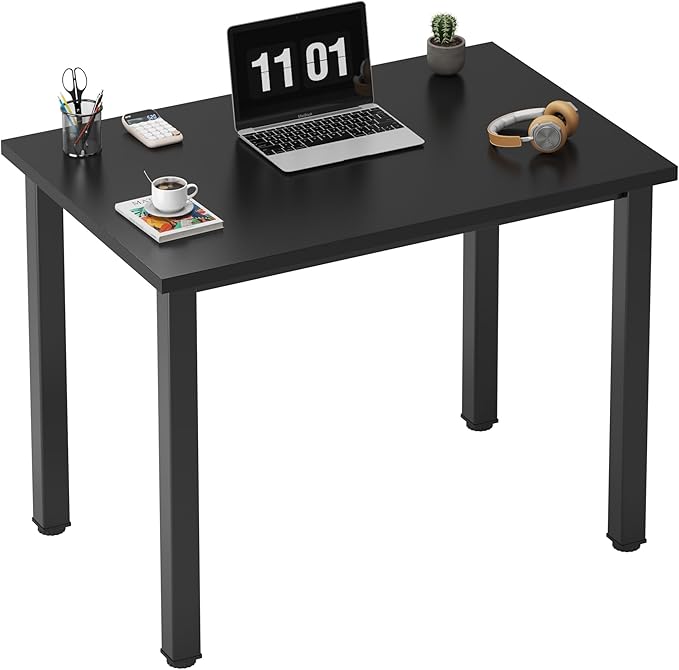 Need Small Computer Desk 31.5 inches Sturdy Writing Table Teens Study Table Laptop Desk for Home Office,Black AC3-8040-CB