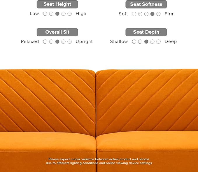 mopio 76.8" Futon Sofa Bed, Small Couch, Sleeper, Loveseat, Mid Century Modern Futon Couch, Sofa Cama, Couches for Living Room (Apricot Velvet)