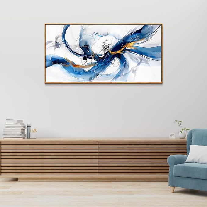 hyidecorart Canvas Prints Minimalism Decor Posters Wall Art For Living Room Large Wall Decor for Bedroom Abstract Painting Wall Artworks Hang Pictures For Office Decoration Wood Framed Hotel Mural