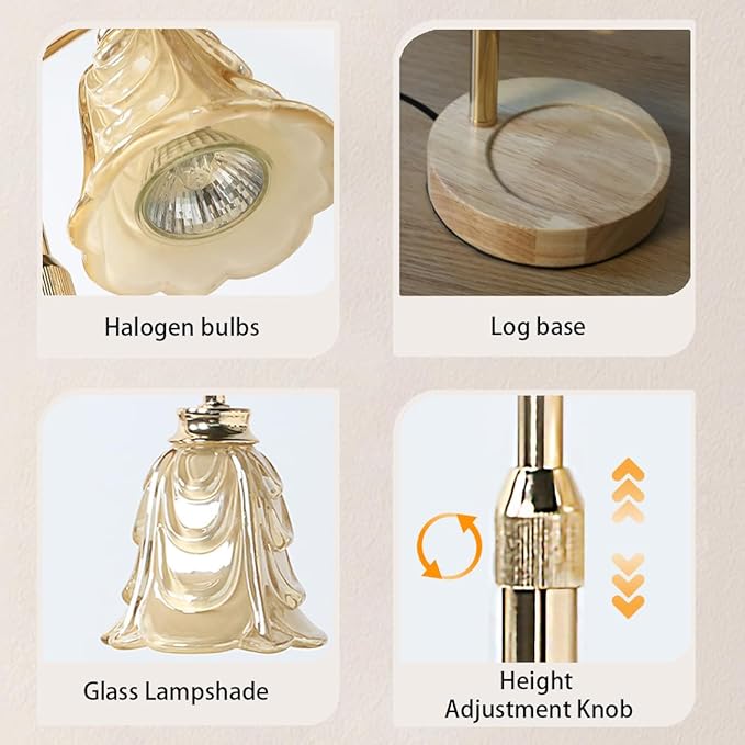 Candle Warmer Lamp with Timer Dimmer Adjustable Height for New Home House Bedroom Decor,Wax Melt Warmer with 2 Bulbs for Jar Candles, Gifts for Mom Women Friend Sister Mothers Day Birthday | Gold