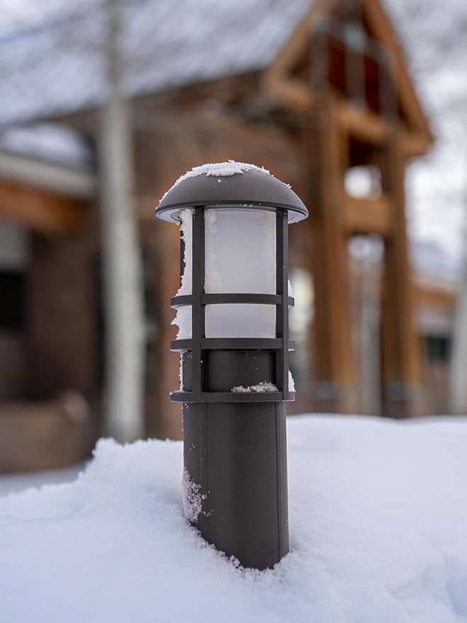 LEONLITE 12-Pack 5CCT Low Voltage Landscape Pathway Lights 3W Landscape Lighting 12-24V LED Bollard Path Lights Wired CRI 90+ Aluminum Pathway Lighting for Walkway Yard Garden, ETL Listed, 1800-5000K