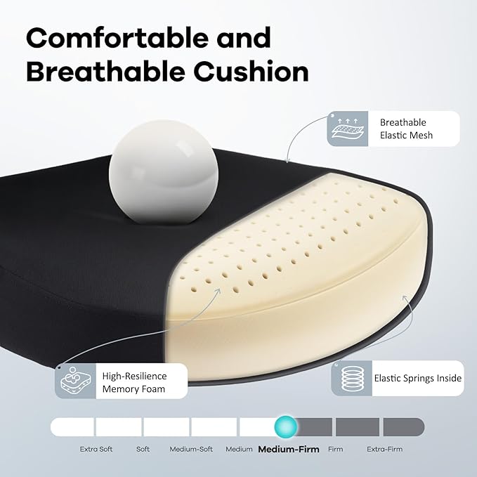 Office Chair,Ergonomic Desk Chair with Adjustable Lumbar Support, Mesh High Back Computer Chair with Flip-up Armrests,Rocking Tilt Rolling Swivel Executive Chair for Home Office Black