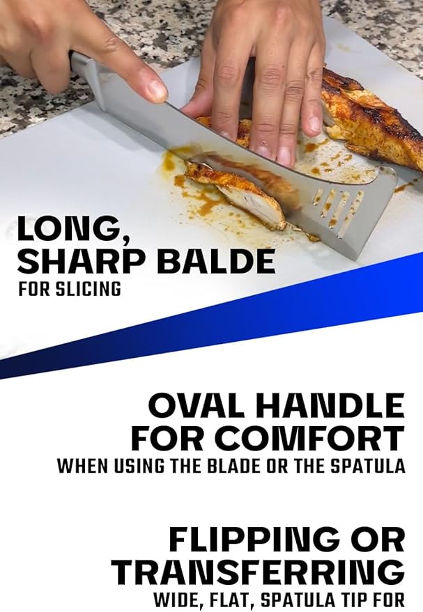 Dalstrong Spatula Knife Hybrid Utensil - 8 inch - Gladiator Series Elite - High Carbon German Steel Kitchen Knife - G10 Handle - Multi-Purpose - BBQ, Chop, Slice, Grill, Flip - Sheath - NSF Certified