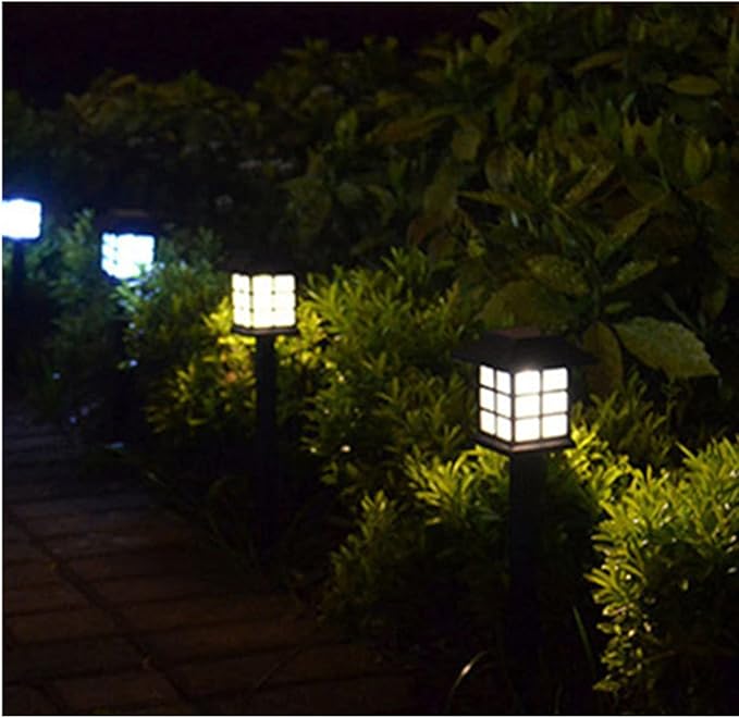 Outdoor Solar Pathway Lights Waterproof 2-Packs Outside LED Decorative Lights Landscape Lighting for Yard Patio Driveway Garden (White)