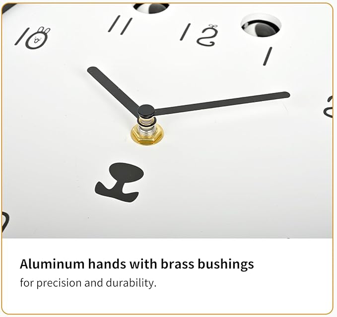 Adventurers Puppy Wall Clock – Adorable Silent Cartoon Clock with Swinging Tail and Rolling Eyes, Modern Fun Decorative Wall Clock for Kids’ Room, Bedroom, Kitchen or Living Room