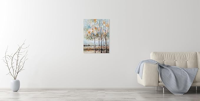 NdcSkyArt Tree Paintings - Abstract Forest Canvas Wall Art for Modern Living Room, Bedroom, and Bathroom Décor