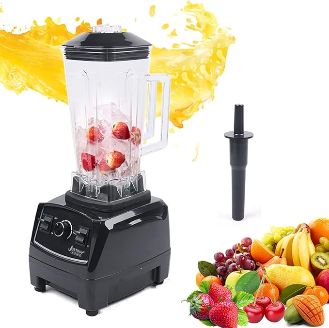 DNYSYSJ 2200W Household Kitchen Countertop Blender Mixer Juicer Machine 6 Blades Smoothie Blender Food Mixer with 2L Capacity Jar