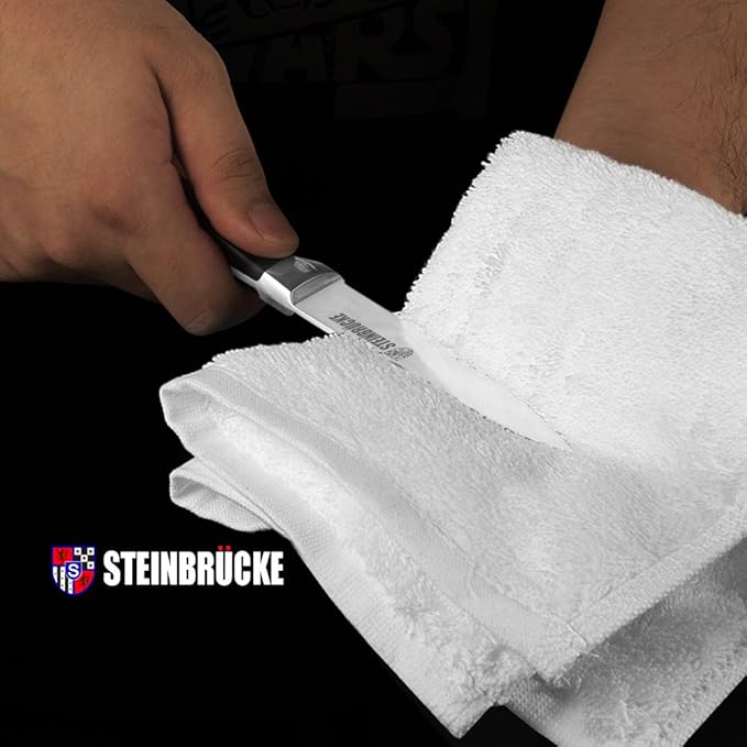 Gioventù Paring Knife 4 inch - Small Kitchen Knife Forged from German Stainless Steel 5Cr15Mov (HRC58), Full Tang, Sharp Paring Knives for Cutting, Peeling, Slicing Fruits and Vegetables