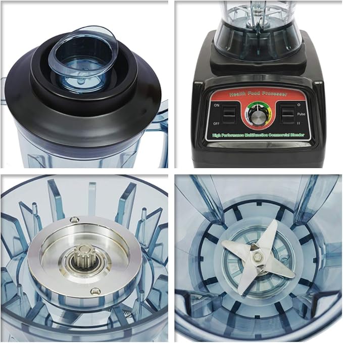 DNYSYSJ 2800W Professional Blender for Kitchen Commercial Countertop Smoothie Blender Electric Mixer Juicer Food Professor Machine with 3.9L Capacity Jar