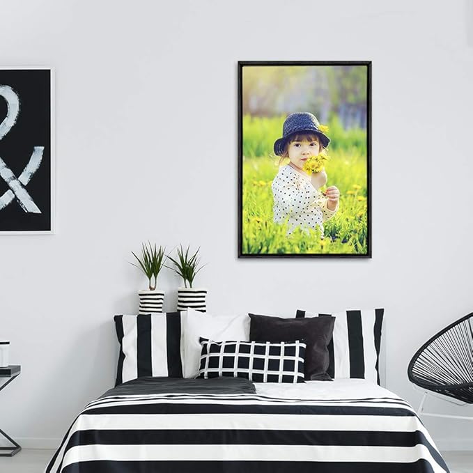 wall26 Framed Custom Canvas Wall Art for Living Room, Bedroom Canvas Prints for Home Decoration Ready to Hang - 24"x36", Black Frame