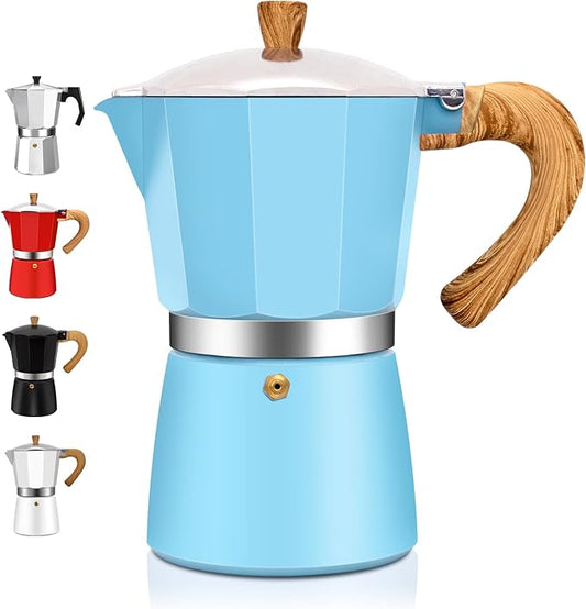 12 Cup Aluminum Espresso Stovetop Moka Pot Express Coffee Maker Percolator Italian Classic Mocha Coffee Machine for Italian and Cuban Cafe Brewing for Home & Camping 600ml 20oz