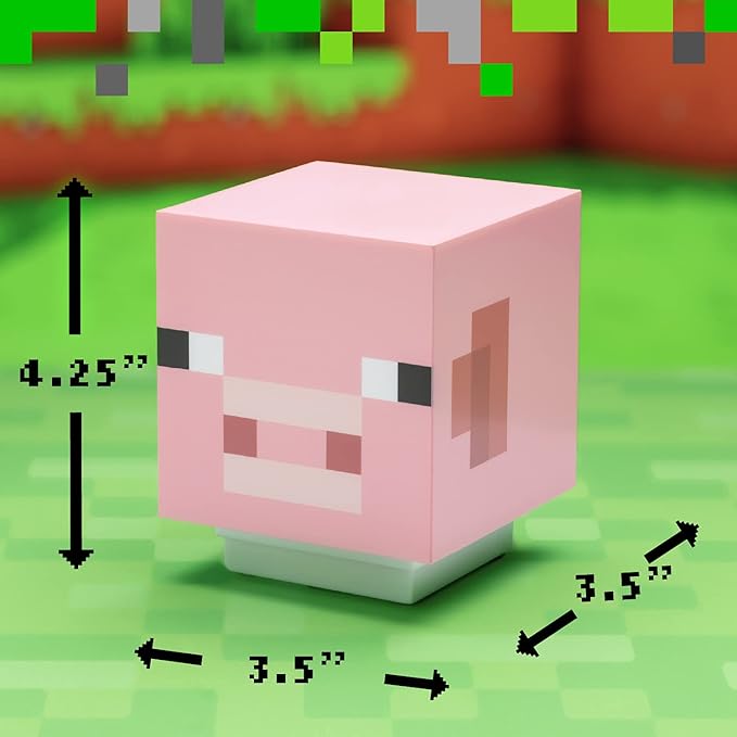 Paladone Minecraft Pig Light with Sound | Officially Licensed Merchandise