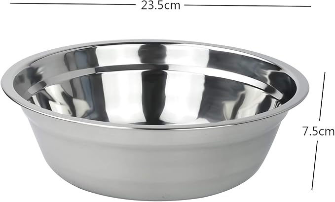 4-Pack Stainless Steel Mixing Bowls, Metal Prep Bowls, F