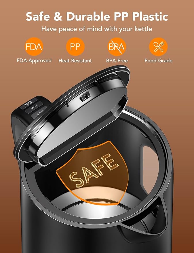 GoveeLife Smart Kettle Temperature Control 1.7L, 1500w WiFi Tea Kettle Electric with LED Indicator Lights, Remotely Control, 2H Keep Warm, 4 Presets Hot Water Boiler for Tea & Coffee & DIY