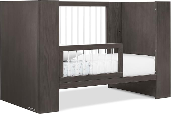 Delta Children Aerin 4-in-1 Convertible Crib - Greenguard Gold Certified, Rustic Grey