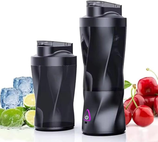 Portable Blender – Rechargeable Personal Smoothie Maker – 700ml, Black & white