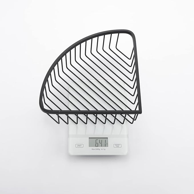 Bathroom Shower Caddy Corner Shelf Basket, Ultra Sturdy Rust-Proof Stainless Steel Shelf Organizer, Wall Mounted Storage Rack, Matte Black